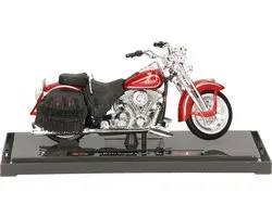 MaistoModelmotor/speelgoedmotor Harley-Davidson Heritage - rood - 12 cm - schaal 1:18