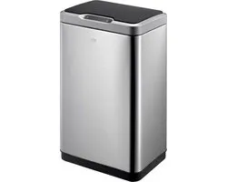 EKO - Mirage Sensor Bin 30 liter - Stainless steel Plastic - mat RVS, zwart - Prullenbak