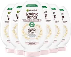 Garnier Loving Blends - Conditioner - Milde Haver - Normaal Haar, Gevoelige Hoofdhuid - 6 x 250ml