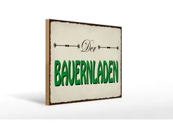 Holzschild Hinweis 40x30cm Bauernladen Hofladen Verkauf