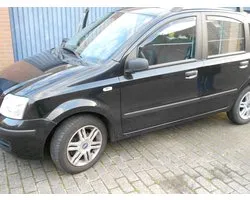 Zijwindschermen donker dark tbv Fiat Panda 5-deurs (type 169) passend op model VANAF bouwjaar 09/2003 - 2012 set a 4 deuren V + A ramen