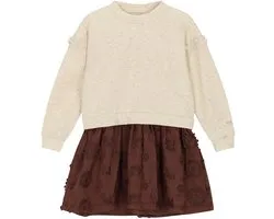 Le Chic jurk SABA C608-5806 / Beige Melee- maat 116