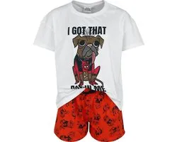 Deadpool 3 - Dogpool - I Got That Dog In Me Pyjama wit-rood Katoen -