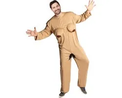 Partychimp Costume de femme nue Adam cherche Eva Déguisements - Polyester - Multicolore - Combinaison 1 pièce - Taille unique