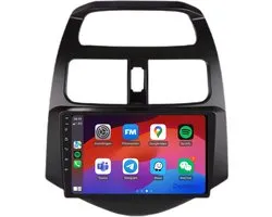 Autoradio CarPlay adapté à Chevrolet Spark | 2009 à 2015 | Android 13 | Apple CarPlay et Android Auto sans fil | 2 Go + 32 Go | Processeur QuadCore | Denago DNG-A24 | Modèle 2025 | 2009 2010 2011 2012 2013 2014 2015 | Bluetooth et Wifi