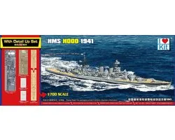 Trumpeter Modelbouwpakket Schepen - 65703 Top Grade HMS HOOD 1941 Ship Plastic - 1:700 - Modelbouw