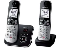 Panasonic KX-TG6862 - DECT-telefoon - Zwart/zilver - Nummerherkenning