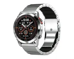 Strap-it Titanium 'Hybrid' bandje geschikt voor Garmin Fenix 9 (Pro) 51mm / Fenix 8 (Pro) 51mm / Garmin Fenix 7x (Pro - Sapphire Solar) / Fenix 6x (Pro - Sapphire) / Fenix 5x (Plus) / Fenix 3 / Epix Pro (Gen 2 - 51mm) / Enduro 1-2-3 - Zilver