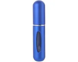 Parfum Refill Fles 5 ML - Draagbare Mini Hervulbare Spray - Navulling Parfrum Flesje - Hervulbaar Parfumflesje - Travel Size Parfum - Mini Parfum Flesje - Mini Parfumflesje Navulbaar - Blauw - Parfum Bottle