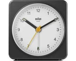 Braun BC03BW - Wekker - Analoog - Zwart - Wit