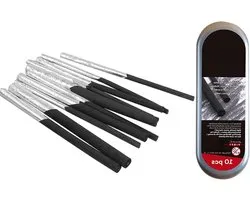 Tick Charcoal Set - Charcoal Pens in Black - 10 Pieces - Willow Sketch Charcoal Pens - Sketch Charcoal Pencils - Willow Coal for Drawing - Sketching en Art - 4 Different