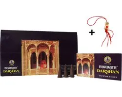 2 Packs - Encens - Cônes d'encens - Cônes - Cônes - Cônes d' Cones - Bharath Darshan - 20 Cônes + Lucky Doll