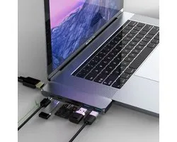 BrightNerd 7 in 1 USB C adapter Macbook Pro / Air 2020 - USB C naar HDMI - Thunderbolt 3 - USB 3.0 - Micro SD - Nieuw Model 2020