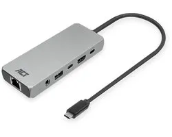 Station d'accueil USB-C 4K / 8K 60Hz pour 1 moniteur HDMI, 2,5 Gigabit ethernet, USB-C 10Gbps, USB-A 10Gbps, audio 3,5mm, PD pass-through