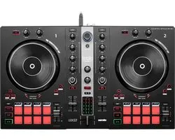 Hercules Carte son intégrée Contrôleur DJ USB - 2 platines avec 16 pads - Zwart DJControl Inpulse 300 MK2