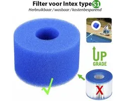 filtre de piscine intex type S1 jacuzzi ou Lay-Z-Spa VI biofoam lavable réutilisable