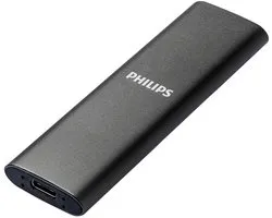 Philips Portable SSD 250 GB - SATA Ultra Speed ​​​​4K - USB 3.2 - Lecture jusqu'à 540 Mo/s - USB-C - Aluminium