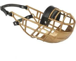Pare Muilkorf Model 101 In Goud Drinken Altijd Mogelijk Ideaal Voor Freewheeling, Kennel, Cage, Dog Racing, Auto, Bescherming tegen gifaas Door Amathings