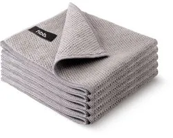 Fibb - Lot de 5 - Chiffons en microfibre - Torchons - Chiffons ménagers - Barista - 34 x 34 cm