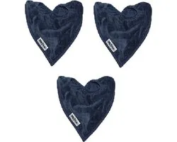 Silly Billyz Towel Bandana Bibs Navy 3 Stuks