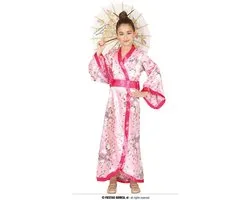 Fiestas Guirca - Kimono roze (7-9 jaar) - Carnavalskleding - Carnaval - carnavalskleding 2027 - Carnaval kostuum