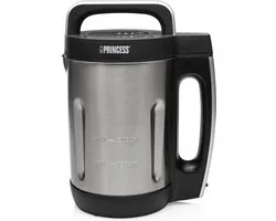 Princess 214002 Soepmaker Family XL – 2 liter– RVS – 6 programma's - 1000W - Blender - Smoothiemaker - yoghurtmaker - Warm en koud gebruik