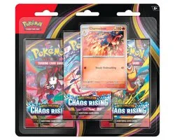 Pokémon Kaarten - Mega Evolution - Chaos Rising - 3 Booster Packs - 30 Kaarten Totaal + 1 Foil Promo Kaart van Charmeleon - TCG - Pokemon Box - Pokemon Cards - Pokemon Speelgoed - Pack