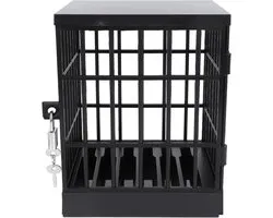 Mobile Phone Prison Lock Box, Plastic Mobile Phone Prison with Lock and Key, Phone Lockable Cage for Home Classroom - ShopVlot