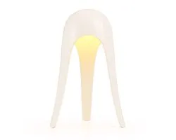Omniexa - Lampe de table - Wit crème - Dimmable et sans fil - Lampe design LED rechargeable - Lampe de table de Luxe pour salon, chambre ou bureau