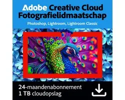 Adobe Creative Cloud Fotografie Plan - 1TB cloudopslag - 24 maanden/1 apparaat - Meertalig - PC/MAC Download