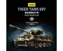 Tiger Tank 007 - Kit de construction - Statique - 1628 pièces - Compatible avec toutes les marques