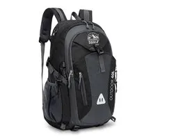 Backpack Explorer 40 – Waterdichte Rugzak 40L – Outdoor & Trekking Backpack met 3 Compartimenten, Ventilatiesysteem & Borstband – Unisex (Zwart)