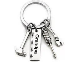 CHPN - Sleutelhanger - Grandpa sleutelhanger - Vaderdag - Keychain - Grandpa Keychain - Charm - Opa - Cadeautje - Cadeau voor opa - Present for graadpa
