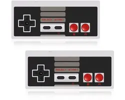 Retro NES USB Gaming Controllers voor PC & Mac – Set van 2 | Plug & Play – Klassiek Design