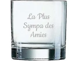 Whiskeyglas gegraveerd - 38cl - La Plus Sympa des Amies
