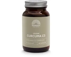 Mattisson - Vegan Curcuma C3 met BioPerine 500mg - 60 capsules