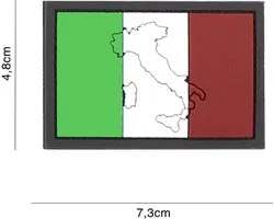 Embleem 3D PVC Italië met contour