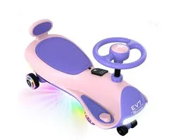 Evercross EV7 - Voiture Sautilleuse Électrique - 2 en 1 - 360° - LED et Bluetooth - Violet