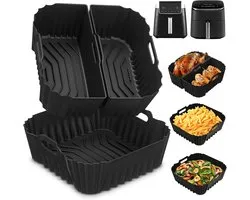 Vorm voor heteluchtfriteuse, 19-23 cm, accessoires voor heteluchtfriteuse, accessoires voor de Ninja AF180EU Max Pro 6,2 L, Philips 6,2 l NA230, Cosori TurboBlaze 5,5 l/6,0 l, herbruikbare