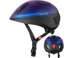 Movino Eclipse - S - Caméléon - Casque de vélo avec feu arrière LED intégré – Léger 230g – In-Mold & EPS - Vélo, rollers, trottinette
