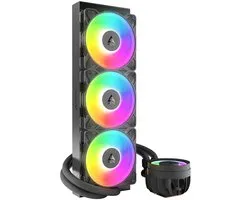 Arctic Liquid Freezer III Pro 360 A-RGB Black - Vloeistofkoelsysteem processor - afmeting radiator: 360 mm - Intel LGA: 1851, 1700 - AMD AM5, AM4 - 3x P12 Pro ARGB Fans - zwart