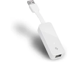 Netwerk Adapter - Ethernet Adapter USB - Internet Verbinding - Gigabit Snelheid - Compact Design - Wit