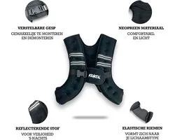 KRAKEN Running Gewichtsvest 5 KG (10 LBS) - Neopreen Hardloop Trainingsvest met Reflecterende Veiligheidsstreep en Telefoonzak - Verstelbare Riem - Slijtvast met Versterkte Stiksels - Krachttraining, Hardlopen en Spieropbouw - Mannen en Vrouwen