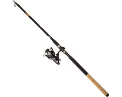 Eal Master Eel Set CANNE À ANGLAIS 3,40 MÈTRES + MOULINET À ANGLAIS Moulinet Baitrunner Casting Canne Télescopique