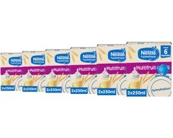 Nestlé PyjamaPapje Multifruit - Baby pap Gebruiksklaar 6m+ - 6 doosjes x 2x250ml