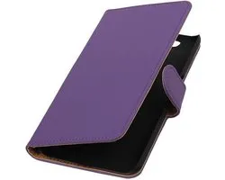Mobielet Telefoonhoesje.nl - Coque Motorola Nexus 6 Plain Bookstyle Violet