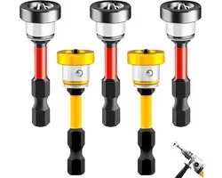 Drywall Bit, 5-Piece 1/4 Bit Drywall with Depth Stop, 50mm Rigips Tools, Magnetic Bits for Cordless Screwdriver - ShopVlot