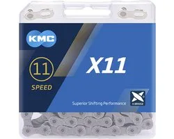 KMC X11 fietsketting grijs 118 schakels (bicycle lock)