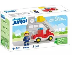 PLAYMOBIL Junior Brandweerwagen met ladder - 71683