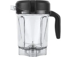 Récipient de mixeur transparent avec couvercle à lame pour shakes, smoothies et boissons glacées, compatible avec les machines de la série G et Vitamix 5300